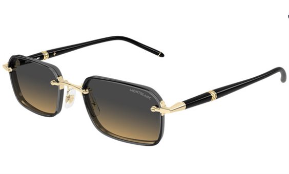 Gafas de sol Montblanc Hombre MB0483S002-GOLD-BLACK-GREY54 - MB0483S002-GOLD-BLACK-GREY54